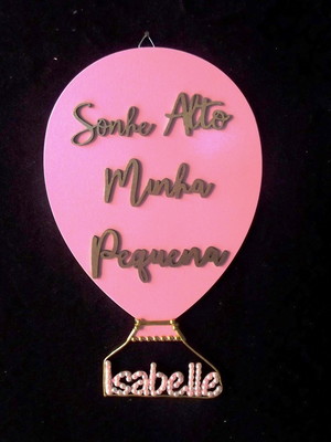 Balao em mdf menina