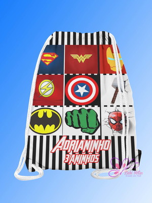 Mochilinha personalizada super herois