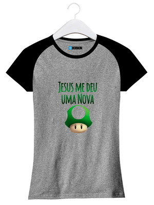 Baby look jesus me deu uma nova vida cogumelo up vida game