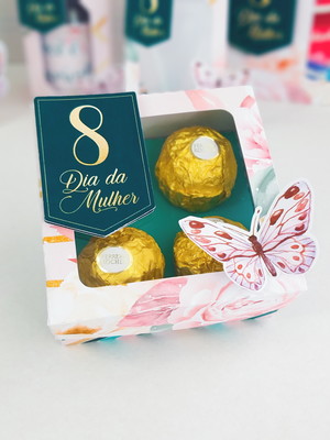 Caixa 4 doces dia das mulheres