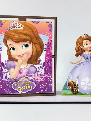 Lembrancinha princesa sofia, porta retrato