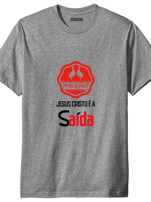 Camiseta básica perdidão jesus é a saída