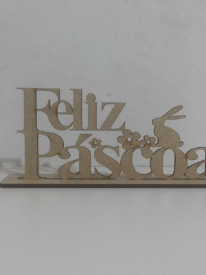 Plaquinha feliz páscoa
