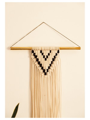 Painel macrame no metal - elegante