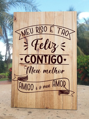 Placa de casamento de mesa em mdf