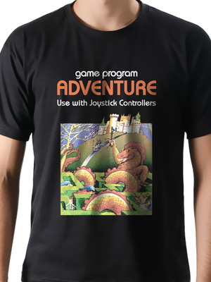 Camiseta camisa game jogo adventure atari 2600 100% algodão
