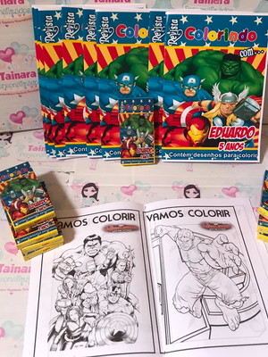 Kit colorir -vingadores