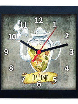 Relógio decorativo caixa alta tema café 28x28 - qw34