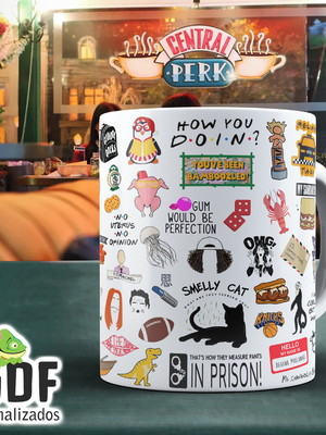 Caneca porcelana friends