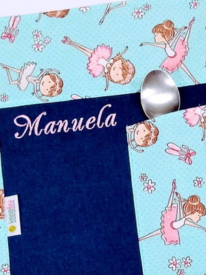 Jogo americano escolar infantil personalizado 30 x 40 cm