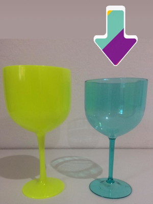 50 taças de gin 450ml personalizadas