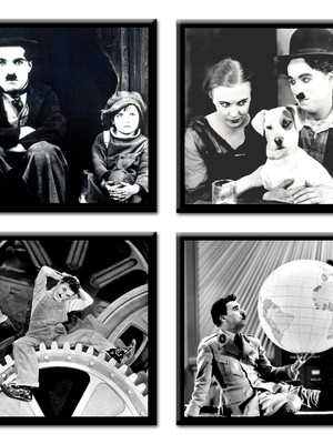 Porta-copos com ímã - chaplin