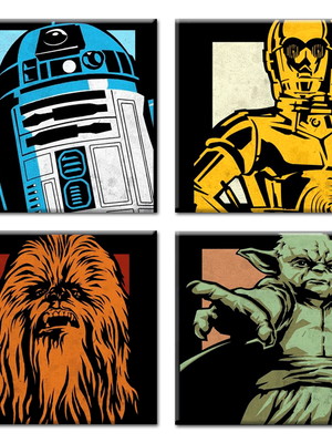 Porta-copos com ímã - star wars,