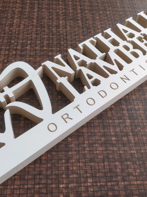 Nome de mesa profissão mdf 18mm decoração de mesa