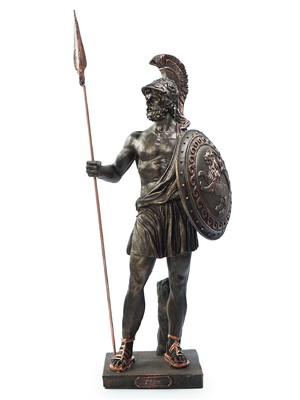 Ajax guerreiro mitologia grega guerra troia escultura resina