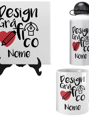 Design gráfico presente personalizado curso