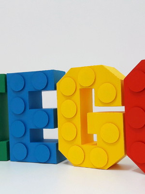 Letras decorativas 3d lego