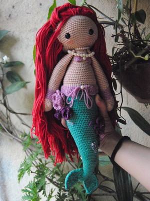 Sereia em amigurumi