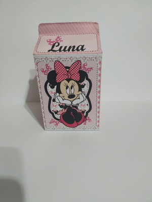 Caixa milk minnie rosa sem aplique 3d