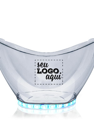 Champanheira personalizada com led acrílico 9 l