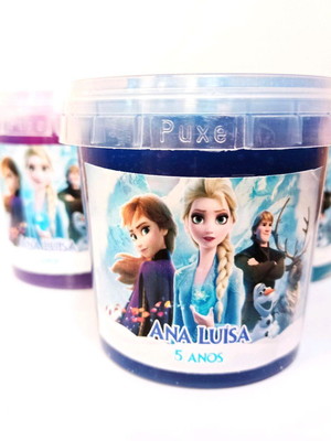 Slime com glitter frozen 2