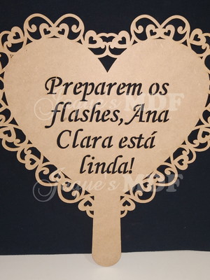 Placa com cabo vazada crua personalizada