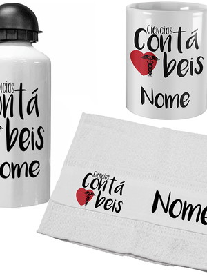 Kit ciências contábeis personalizado com nome