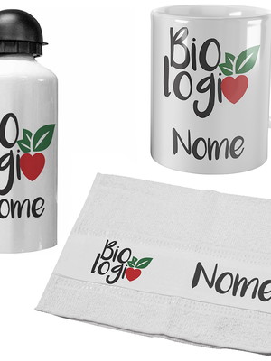 Kit biologia personalizado com nome