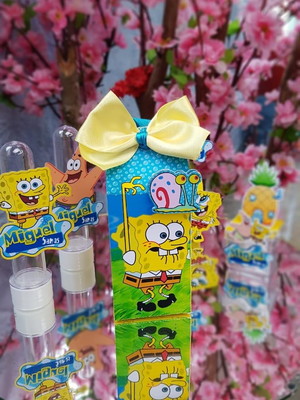 Kit personalizados bob esponja - 40 itens
