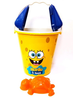 Balde de praia bob esponja