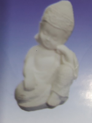 Escultura mini buda imagem para pintar em gesso