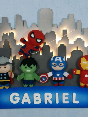 Enfeite de super heróis