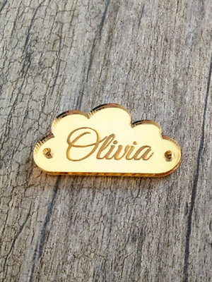 50 tag, etiqueta em acrílico 3,5x1cm (tam.m) nuvem