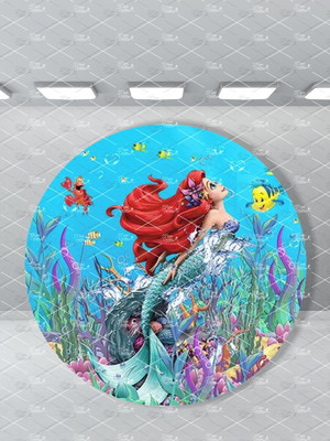 Painel pequena sereia 1,5m redondo