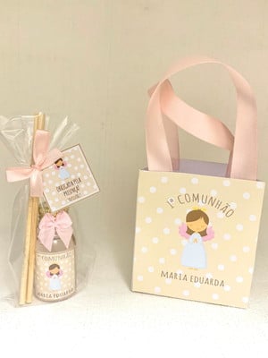 Kit sacolinha personalizada + aromatizador