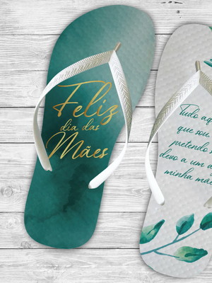 Chinelo personalizado dia das mães