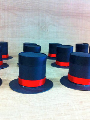 Mini cartola para água ou tubete circo