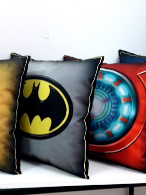 Kit com 8 almofadas super herois