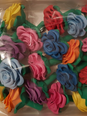 Ponteiras de flores de eva