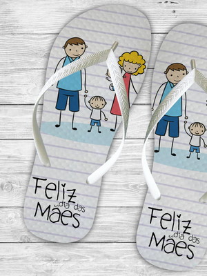 Chinelo personalizado dia das mães