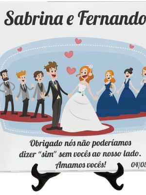Azulejos personalizados - casamento valor só p/ atacado