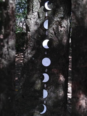 Mobile fases da lua cristais naturais eclipse