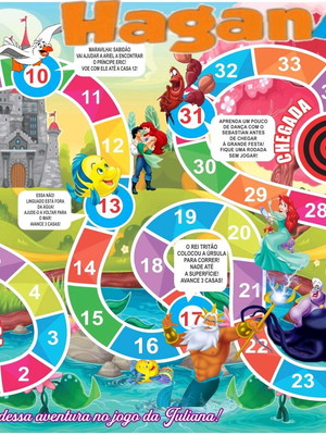 20 jogos de tabuleiro personalizado pequena sereia