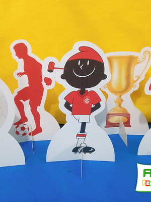 Display de mesa futebol inter (kit com 5 displays)