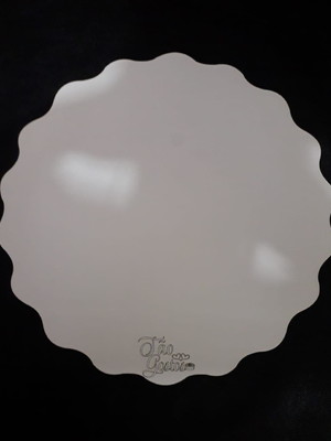 Cake board 20 cm com logomarca em mdf