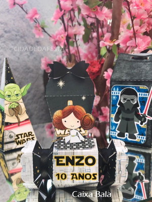 Kit personalizados star wars - 40 itens