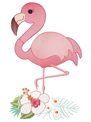 Matriz flamingo 4 tamanhos agulha feliz matrizes