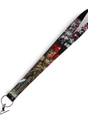 Cordão para crachá groot guadioes da galaxia c0178p jacaré