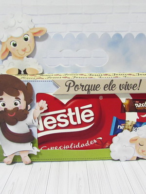 Arquivo de corte caixa bombom páscoa cristã studio pdf