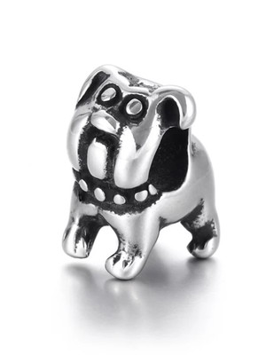 Berloque aço inox 316l dog pug